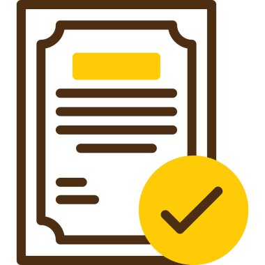 Belge. Web simgesi basit illüstrasyon