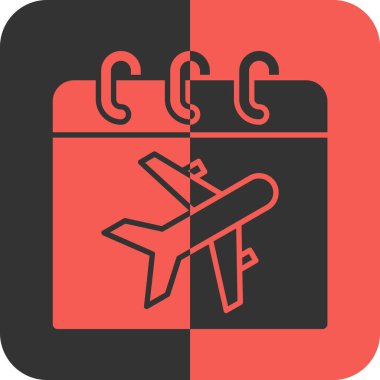 uçak yolculuğu vektör simgesi