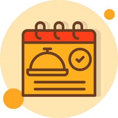 Dolu takvim tarihi simgesi - taslak biçimi