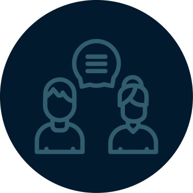 İş insanları simgesinin vektör illüstrasyonu