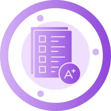 Belgenin modern bir simgesinin vektör illüstrasyonu