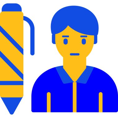 Man web simgesi basit illüstrasyon