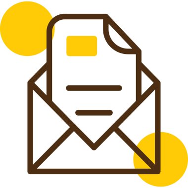 E-posta. Web simgesi basit illüstrasyon