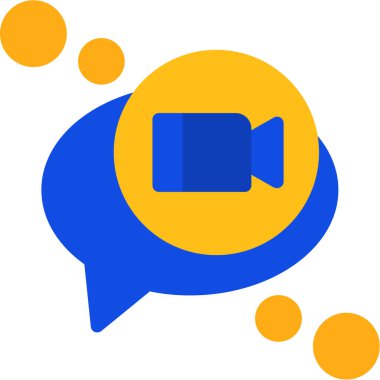 Sohbet ileti simgesi düz biçimli