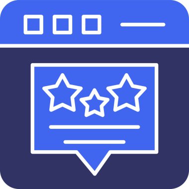 derecelendirme web simgesi, basit tasarım vektör çizimi