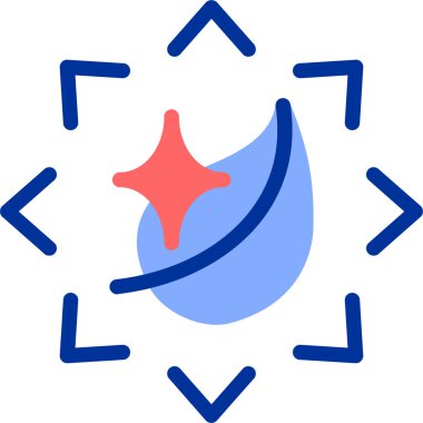 Bir yıldızın vektör illüstrasyonu