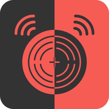 Moda biçimi izole edilmiş arkaplanda hedef simge