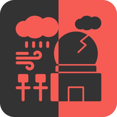 Bulut hava tahmini simgesi katı biçimde