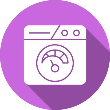 çamaşır makinesi ikon vektör illüstrasyonu