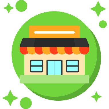 depolama evi simgesi rozet biçiminde