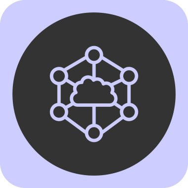 şebeke. Web simgesi basit illüstrasyon