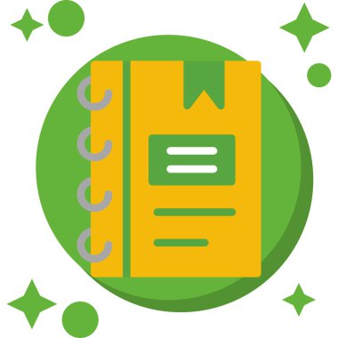 Kitap. Web simgesi basit illüstrasyon