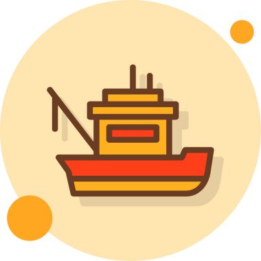 Yolcu gemisi. Web simgesi basit illüstrasyon