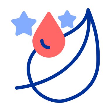 - Kan. Web simgesi basit illüstrasyon