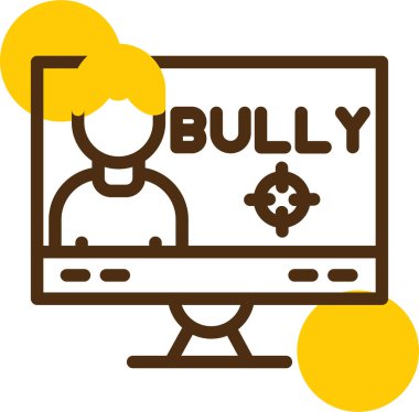 Çocuk zorbalığı. Basit resimleme