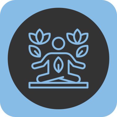 Lotus simgesinin vektör illüstrasyonu