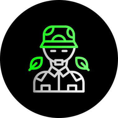 Bir robot simgesinin vektör illüstrasyonu