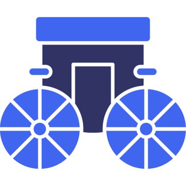 Vagon. Web simgesi basit illüstrasyon