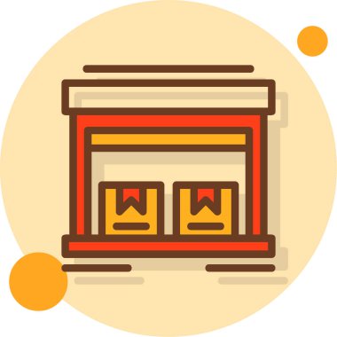 Kahve. Web simgesi vektör illüstrasyonu