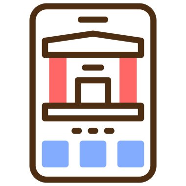 mobil simge vektör illüstrasyonu