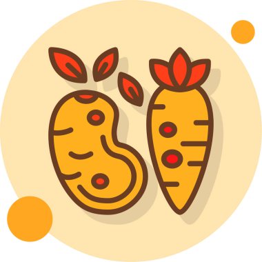 Gıda simgesinin vektör illüstrasyonu