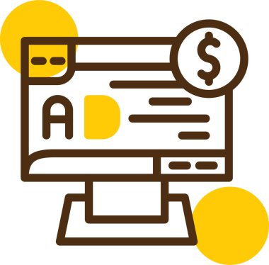 para ve finans simgesi vektör illüstrasyonu