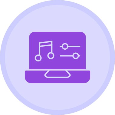 Müzik. Web simgesi basit tasarım
