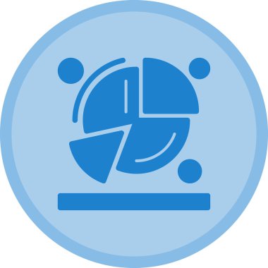 Mavi topun bir simgesinin vektör çizimi