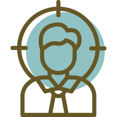 Çizgi film simgesinin vektör çizimi