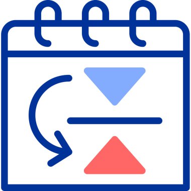 Takvim simgesi vektör illüstrasyonu