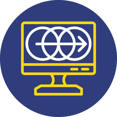 Seo simgesinin vektör illüstrasyonu