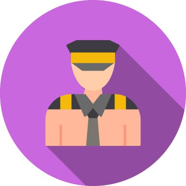 Kaptan Kaptan Simge düz stil.