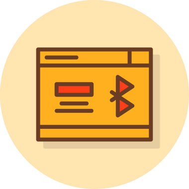 Modern simgenin vektör illüstrasyonu