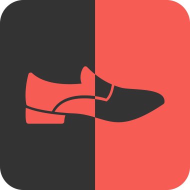 vector illustration of modern shoes icon.