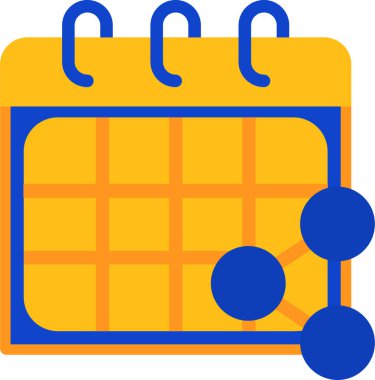 takvim simgesini, basit vektör çizim