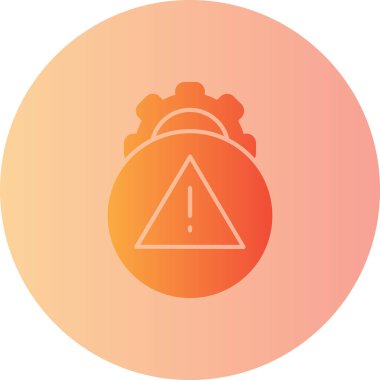 Bir dağın bir simgesinin vektör illüstrasyonu