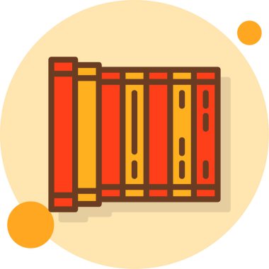 Kitap. Web simgesi basit illüstrasyon