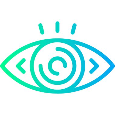 Göz simgesi vektör illüstrasyonu