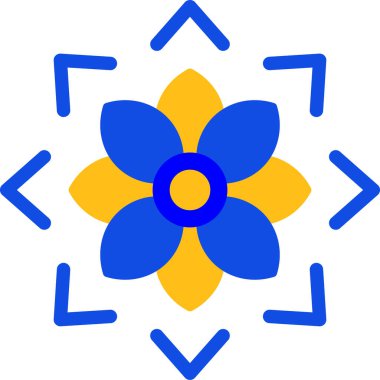 çiçek simgesi vektör illüstrasyonu