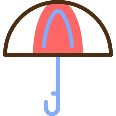 Şemsiye. Web simgesi basit tasarım
