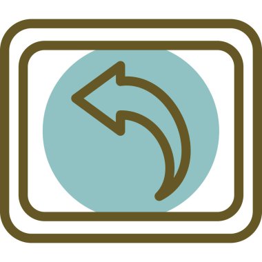 Geri dönüşüm vektör simgesi bir çerçeve içinde