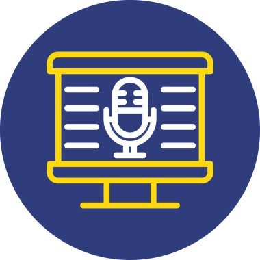 Mikrofonun vektör illüstrasyonu