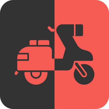 motosiklet simgesi, vektör illüstrasyonu