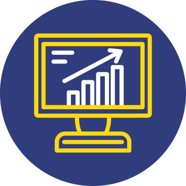 vektör lcd simgesi illüstrasyonu