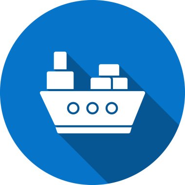 Gemi simgesi, vektör illüstrasyonu