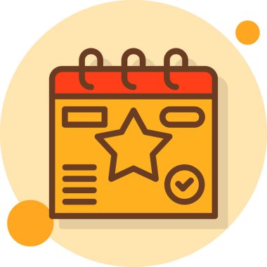 takvim tarihi simgesi doldurulmuş ana hatlar biçiminde