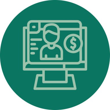 seo modern simgesinin vektör illüstrasyonu