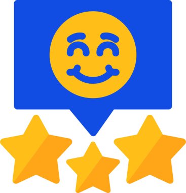 Reyting. Web simgesi basit illüstrasyon