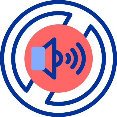 Konuşmacı. Web simgesi basit illüstrasyon