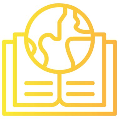 Kitap. Web simgesi basit illüstrasyon